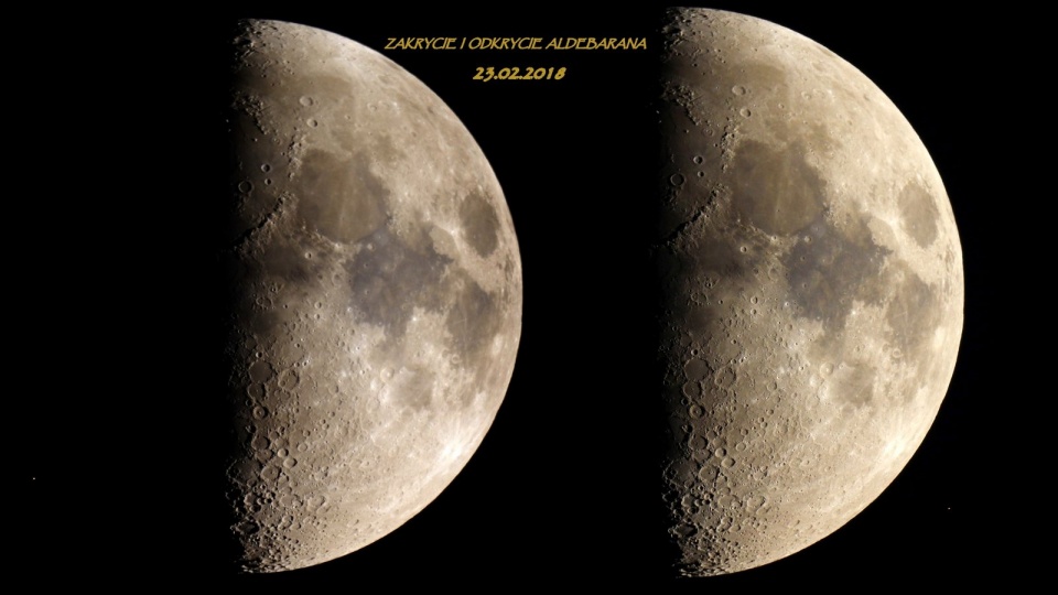 2018-02-23 Moon-Aldebaran © Andrzej