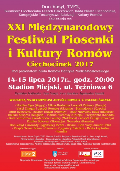 W Ciechocinku rozpoczyna się 21. Międzynarodowy Festiwal Piosenki i Kultury Romów