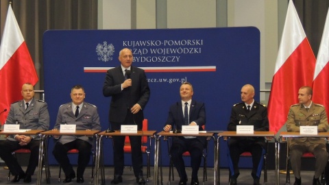 Minister Brudziński w Bydgoszczy o podwyżkach i dofinansowaniu służb