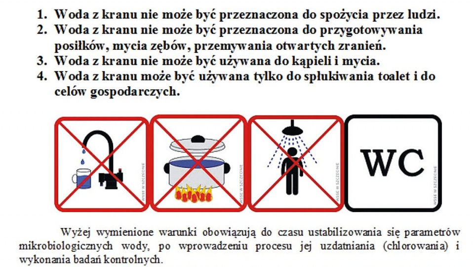 Komunikat, który dotyczy 10 miejscowości w gminie Więcbork wydał Państwowy Inspektor Sanitarny w Sępólnie Krajeńskim