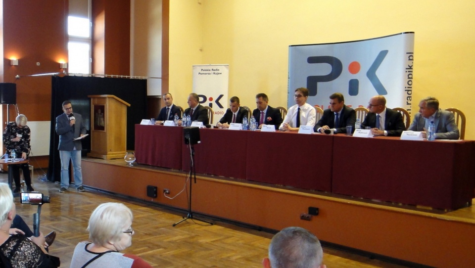 Debatę prezydencką we Włocławku prowadzili: Magda Jasińska i Marcin Kupczyk. Fot. Zdzisław Nawrat
