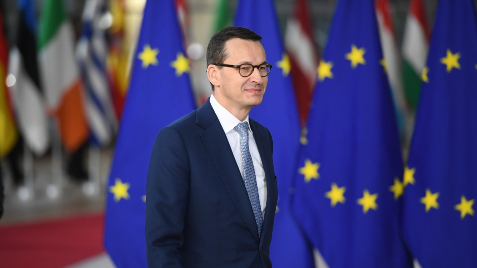 Porozumienie ws. Brexitu odzwierciedla wszystkie elementy, które są ważne z polskiego punktu widzenia - oświadczył w Brukseli przed rozpoczęciem szczytu UE premier Mateusz Morawiecki. Fot. PAP/EPA