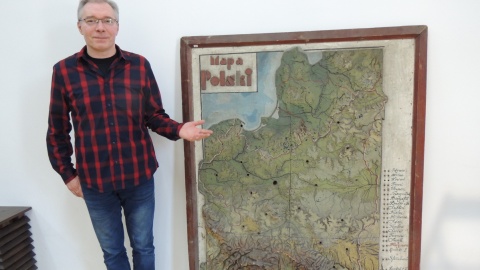 Muzeum dostało mapę, którą wykonali w latach 30. uczniowie z Kowala