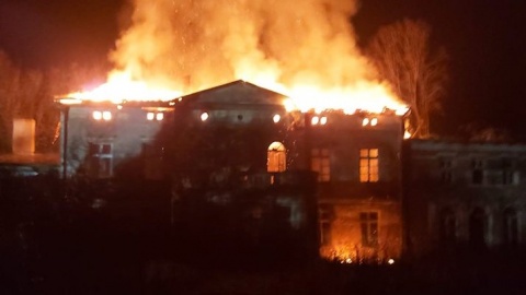 Spalił się opuszczony pałac w Słupowie. To zabytek